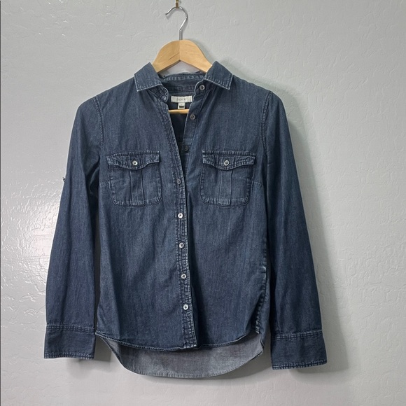 J. Crew Indigo Denim Shirt - Picture 1 of 4